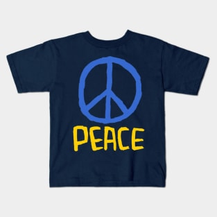 Stand With Ukraine, Peace Ukraine Kids T-Shirt